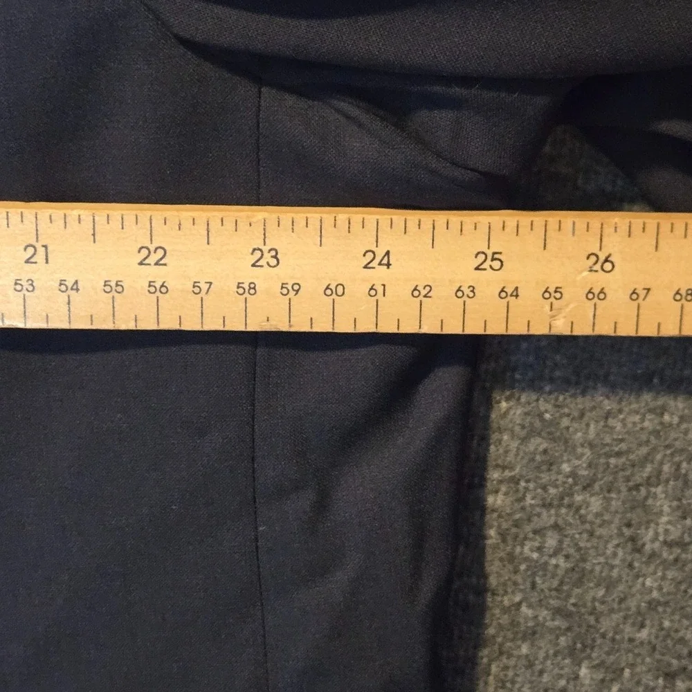 Brooks Brothers 346 Men Blazer 50L Navy Wool Blend‎ Stretch Suit Jacket
